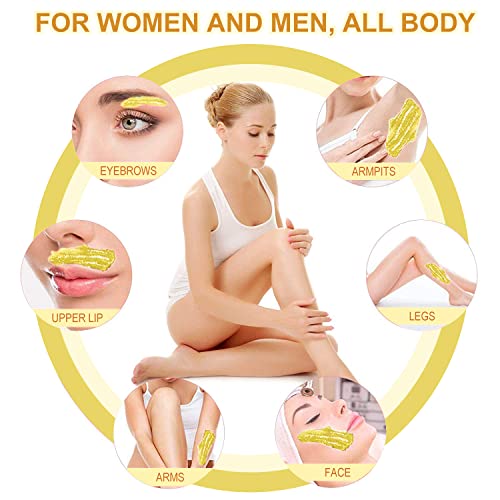 Wax Beads for Hair Removal, Yovanpur Upgraded Formula Hard Wax Beads for Braz...