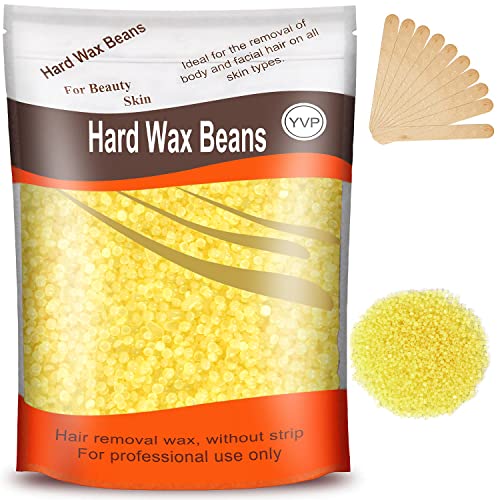 Wax Beads for Hair Removal, Yovanpur Upgraded Formula Hard Wax Beads for Braz...