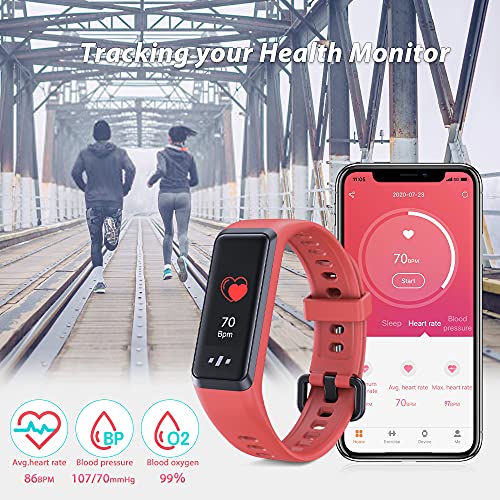 YoYoFit Fitness Tracker with Heart Rate Blood Pressure Monitor,Blood Oxygen,A...