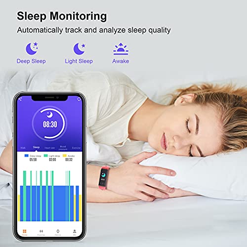 YoYoFit Fitness Tracker with Heart Rate Blood Pressure Monitor,Blood Oxygen,A...