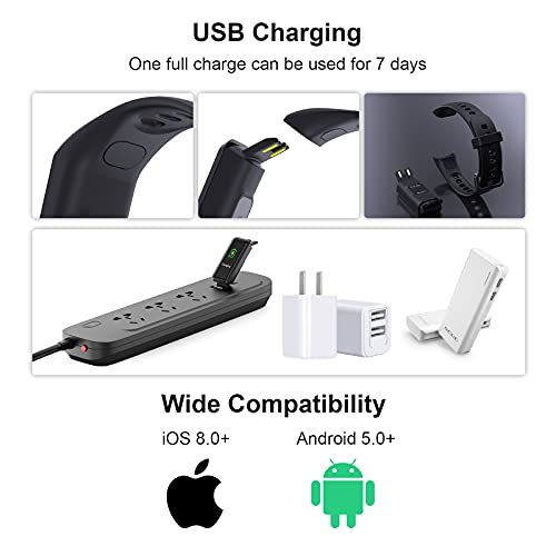 YoYoFit Fitness Tracker with Heart Rate Blood Pressure Monitor,Blood Oxygen,A...