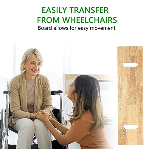 YPCBYNBS Transfer Board,Wooden Slide Assist Device for Transferring Patient,E...