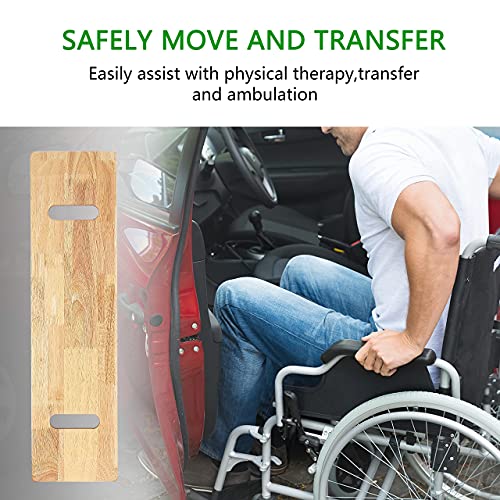 YPCBYNBS Transfer Board,Wooden Slide Assist Device for Transferring Patient,E...