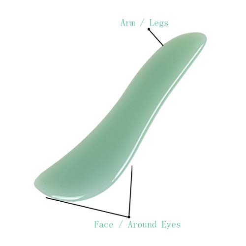 Ypser Gua Sha Facial Tools Jade Roller Stone Guasha Board Skin Care Massage T...