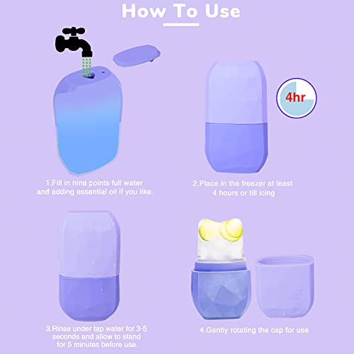 Ice Roller for Face & Eye Beauty Ice Face Roller Contour Cube Skin Care Tools...