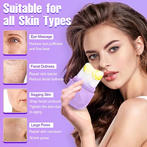 Ice Roller for Face & Eye Beauty Ice Face Roller Contour Cube Skin Care Tools...