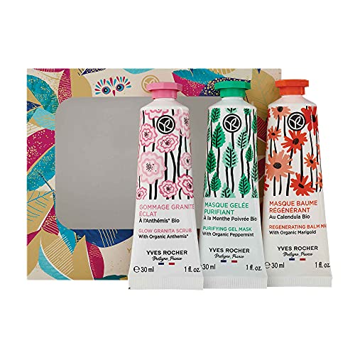 Yves Rocher – Multi Face Mask Gift Set – Glow, Purifying, Regenerating – 30ml...