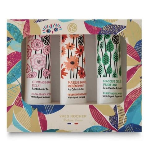 Yves Rocher – Multi Face Mask Gift Set – Glow, Purifying, Regenerating – 30ml...