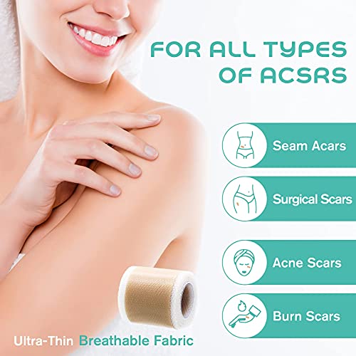 Medical Grade Soft Silicone Tape for Scar Removal (1'' X 70'') Scar Treatment...