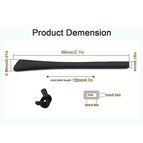 Eyeglass End Tips, 10 Pairs Silicone Anti-Slip Ear Sock Pieces Tube Sleeve Ey...