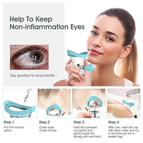 YSQYSQ Eye Wash Cup，Eye Wash Bath Kit – Silicone Eye Cup for Effective Eye C...
