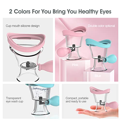 YSQYSQ Eye Wash Cup，Eye Wash Bath Kit – Silicone Eye Cup for Effective Eye C...