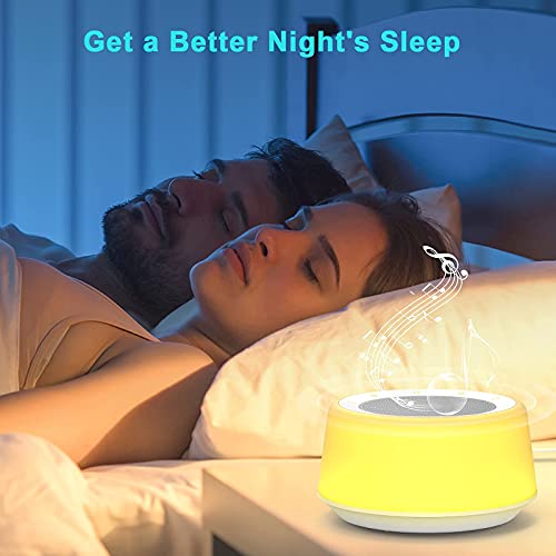YTE White Noise Machine, Sleep Sound Machine with 30 Soothing Sounds, 7 Color...