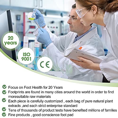 Foot Pads - (20pcs) Natural Ginger Bamboo Foot Patches Body Cleansing Foot Ca...