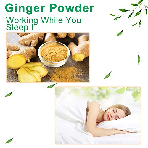 Ginger Foot Pads (40Packs), Ginger Pads for Better Sleep, 2 in 1 Packaging Ea...