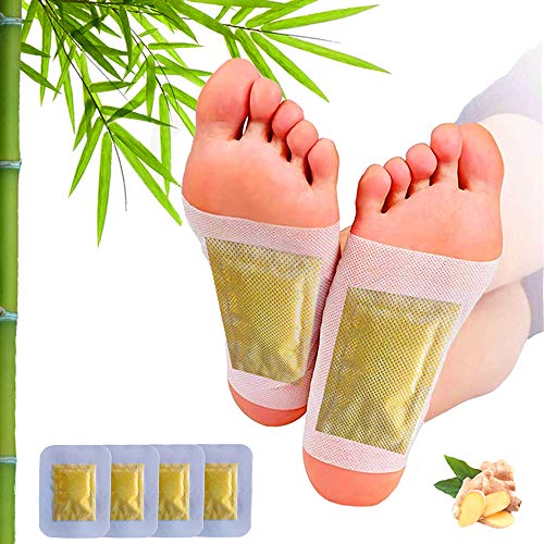Ginger Foot Pads (40Packs), Ginger Pads for Better Sleep, 2 in 1 Packaging Ea...