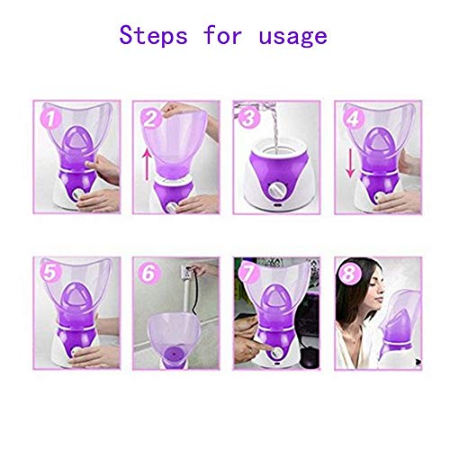 Facial Steamer Hot Mist Face Steamer Home Sauna Face Humidifier for Face Stea...