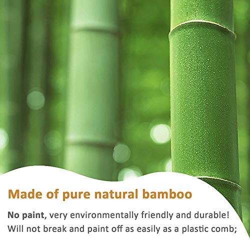 Paddle brush, hair brush, Made of pure natural bamboo, no paint coating, mass...