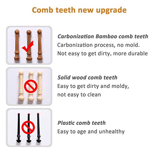 Paddle brush, hair brush, Made of pure natural bamboo, no paint coating, mass...