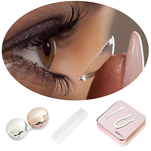 3 Pack Contact Lens Case,YuCool Mini Stylish Simple Portable Cases Kit Set Ha...