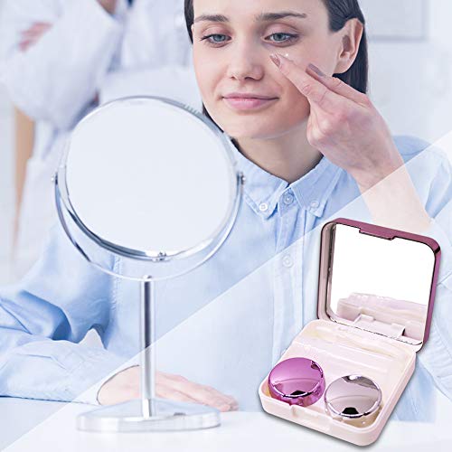 3 Pack Contact Lens Case,YuCool Mini Stylish Simple Portable Cases Kit Set Ha...