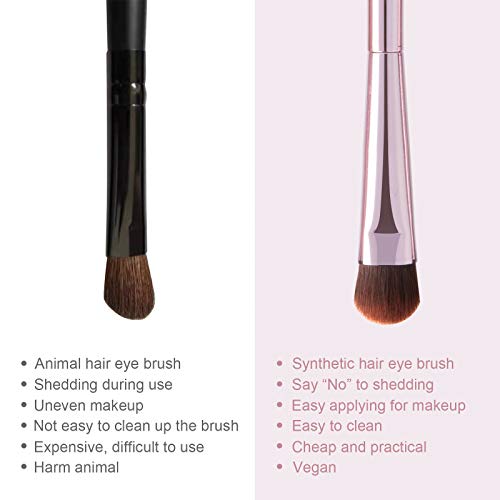 5Pcs Eyeshadow Brush Set, Portable Eye brushes, Premium Eye Makeup Brush, Eye...