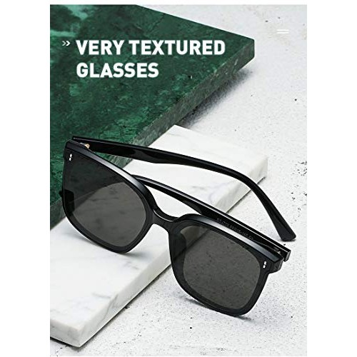 Monster GM Frida 01 Sunglasses Black Anti Blue Light Women UV400 Oversized Un...