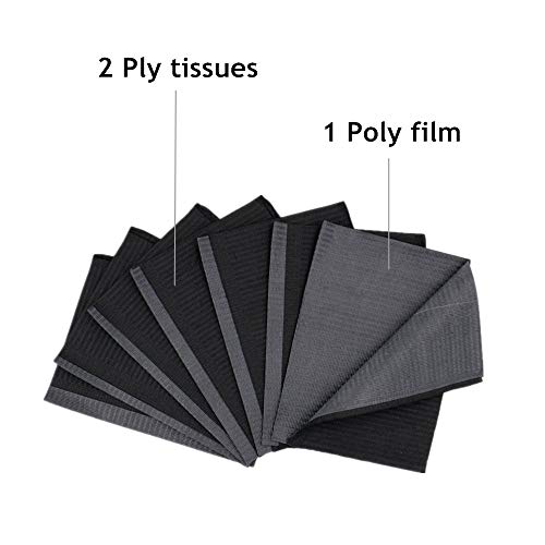 Dental Bibs - Yuelong 125Pcs Disposable Tattoo Bibs Tattoo Table Covers Patie...