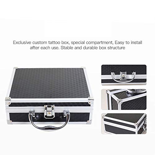 Small Tattoo Kit Case - Yuelong Mini Tattoo Machine Case Box Aluminum Tool Bo...