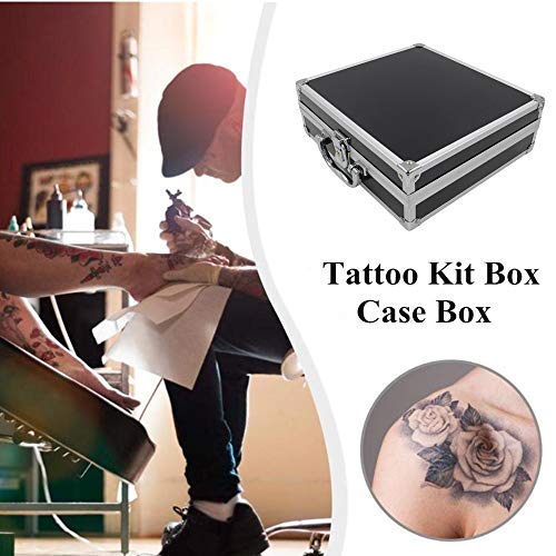 Small Tattoo Kit Case - Yuelong Mini Tattoo Machine Case Box Aluminum Tool Bo...