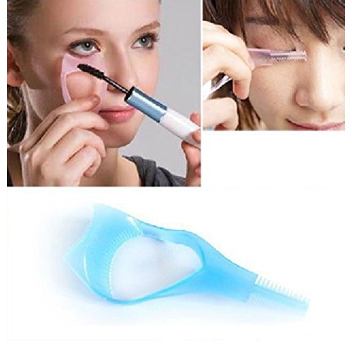 yueton 2pcs 3 in 1 Makeup Eyelash Tool Upper Lower Lash Mascara Applicator Gu...