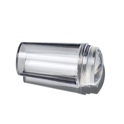 yueton Clear Jelly Soft Silicone Nail Art Stamping Stamper with Cap Scraper I...