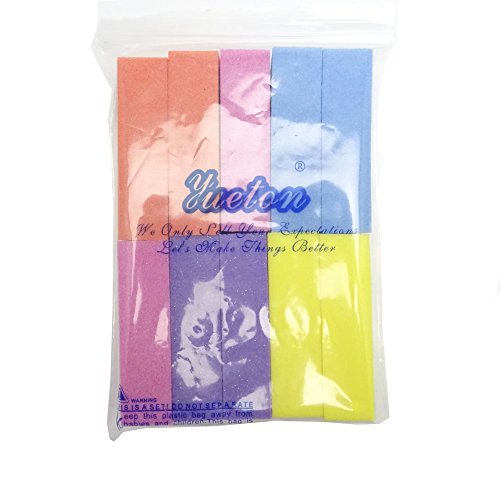 yueton Pack of 10 Buffing Sanding Buffer Block Files Pedicure Manicure Nail A...