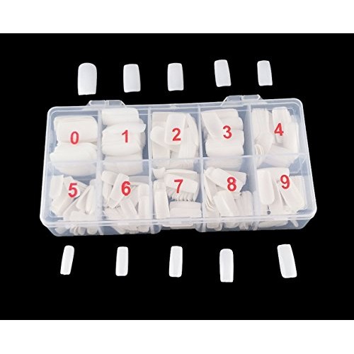 yueton Pack of 500 White Color Full Cover UV Gel False Fake Nail Art Tips DIY...