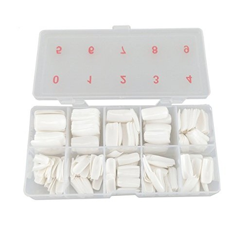 yueton Pack of 500 White Color Full Cover UV Gel False Fake Nail Art Tips DIY...
