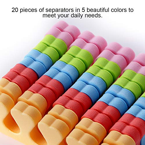 10 Pcs Toe Separators Finger Separators, Soft Sponge Toe Separators Pedicure,...