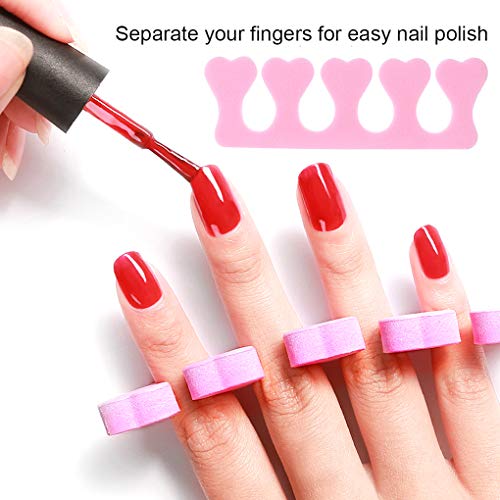10 Pcs Toe Separators Finger Separators, Soft Sponge Toe Separators Pedicure,...