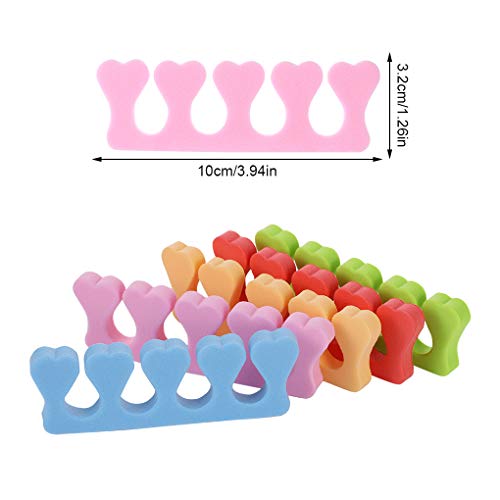 10 Pcs Toe Separators Finger Separators, Soft Sponge Toe Separators Pedicure,...
