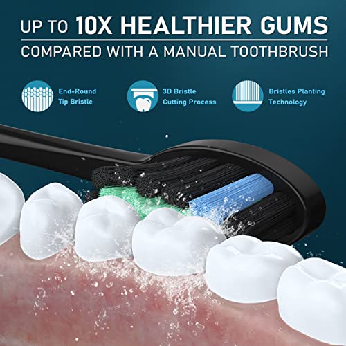 Electric Toothbrush for Adults, YUNCHI Y7 Rechargeable Electric Sonic Toothbr...