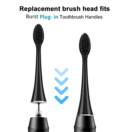 Replacement Toothbrush Heads for Burst Electric Toothbrush with Dust Cover Ca...
