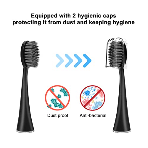 Replacement Toothbrush Heads for Burst Electric Toothbrush with Dust Cover Ca...