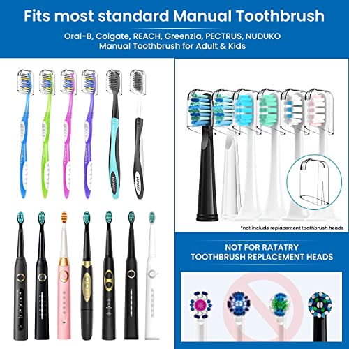 Toothbrush Cover, 9 Pack YUNCHI Toothbrush Case Fits Electronic & Manual Toot...