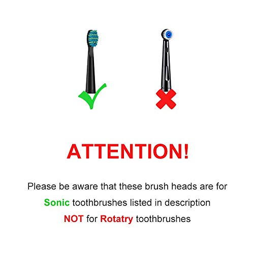 Toothbrush Replacement Heads Compatible with Fairywill FW-507/508/551/917/959...