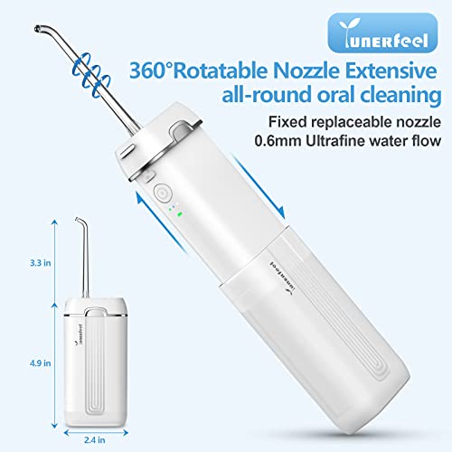 Water Flosser Cordless for Teeth,YUNERFEEL Water Flosser,Telescopic Water Tan...