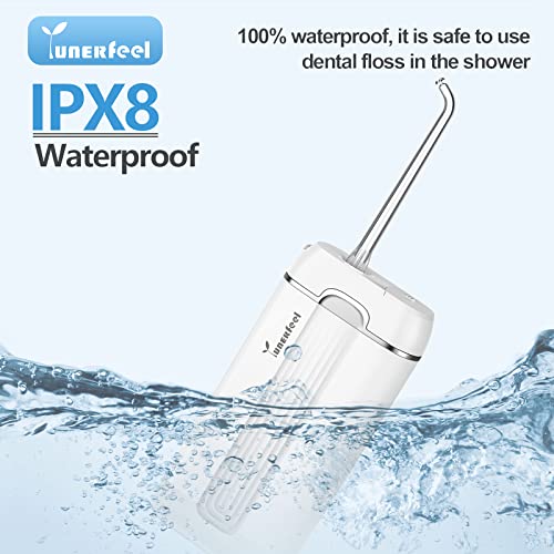 Water Flosser Cordless for Teeth,YUNERFEEL Water Flosser,Telescopic Water Tan...