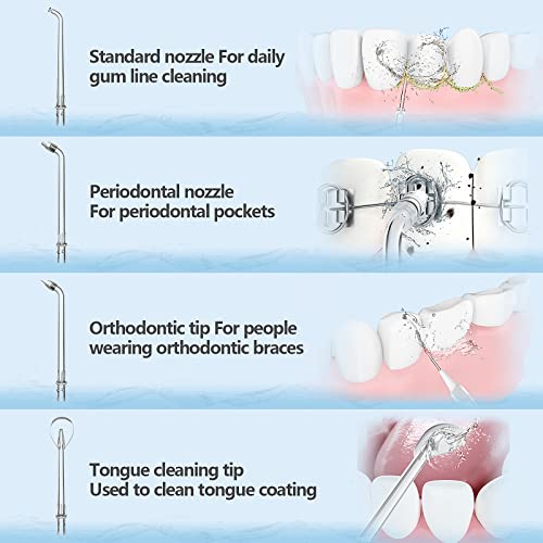 Water Flosser Cordless for Teeth,YUNERFEEL Water Flosser,Telescopic Water Tan...