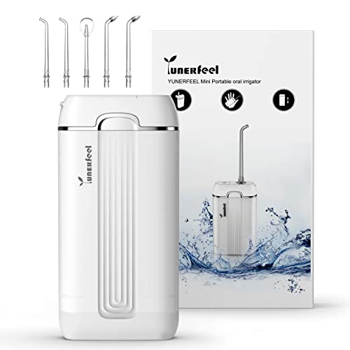 Water Flosser Cordless for Teeth,YUNERFEEL Water Flosser,Telescopic Water Tan...