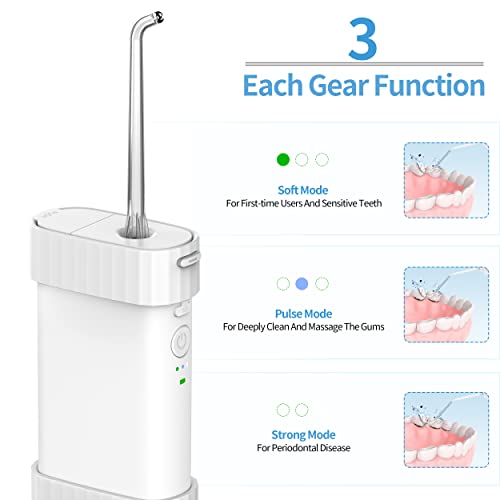 Water Flosser Dental-Portable Water Teeth Cleaner Pick for Braces Bridges Too...