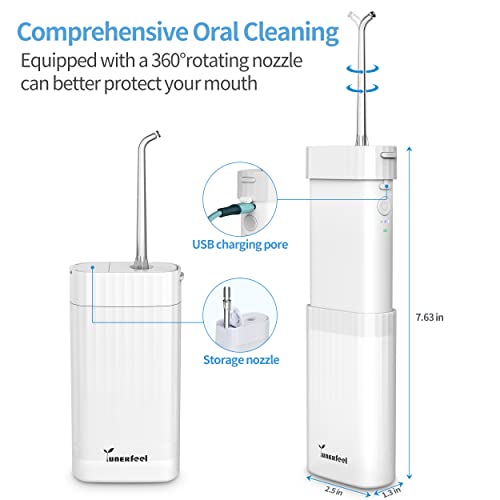 Water Flosser Dental-Portable Water Teeth Cleaner Pick for Braces Bridges Too...