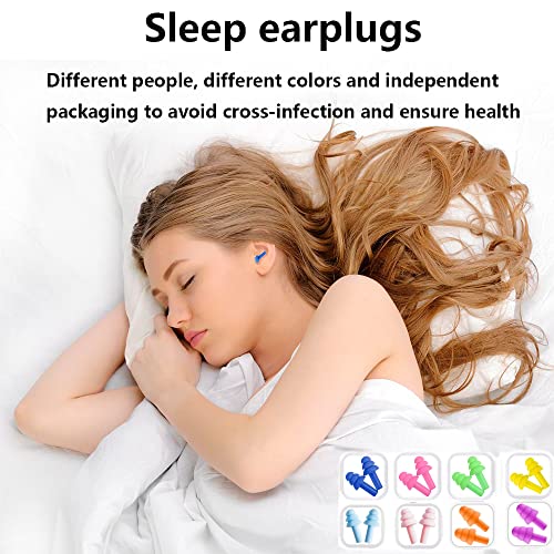 Earplugs for Sleeping Noise Cancelling, Reusable Ear Plugs– Super Soft, Silic...
